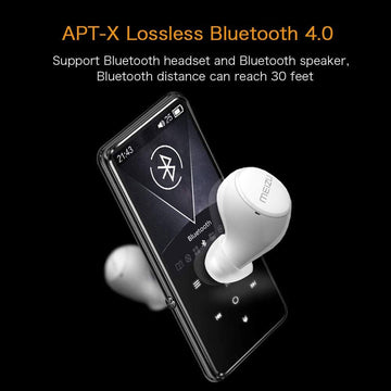 Mibao 16GB Bluetooth 4.0 MP3 Player, Hi-Fi Lossless Sound Music Player Portable FM Radio MP3 Player - Imported from UK